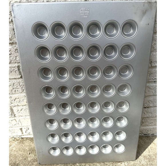 AMCO Bakeware Commercial 48 Mini-Muffin Pan 905295 Aluminized Steel
